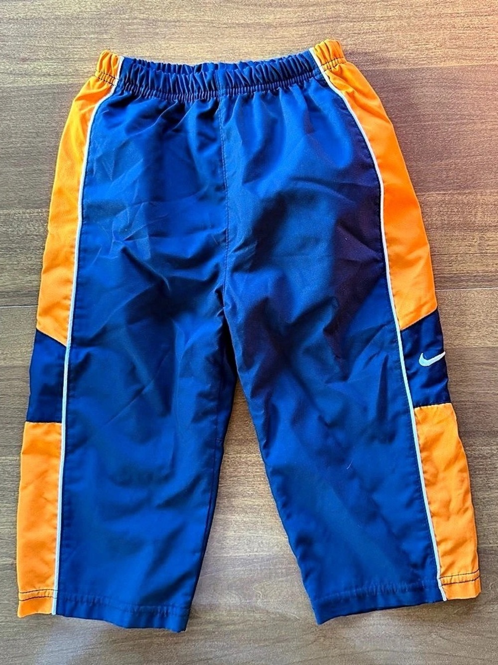 Nike Color Block Windbreaker Pants in Blue & Orange Size 18M